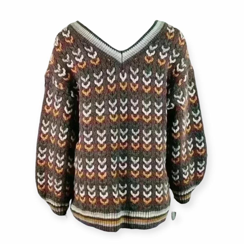 Listicle Knitted V-neck long sleeve Sweater - Picture 5 of 12